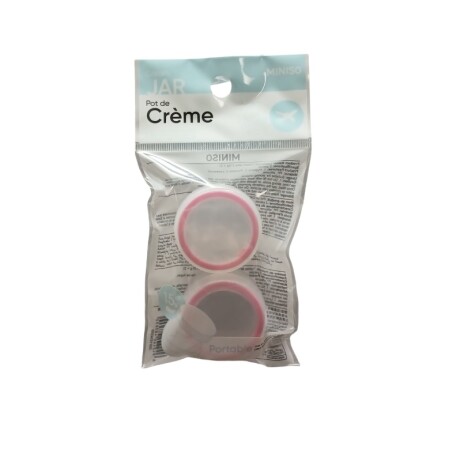 Frasco de crema 15gr 2pcs rosa