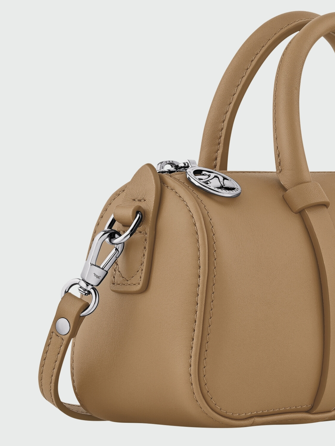 LONGCHAMP - Bolso de Mano Daylong S Caqui