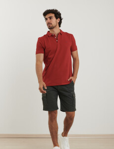 520678 REMERA HARRINGTON LABEL Ladrillo