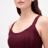 COTTON POINTELLE TANK TUSCAN RED
