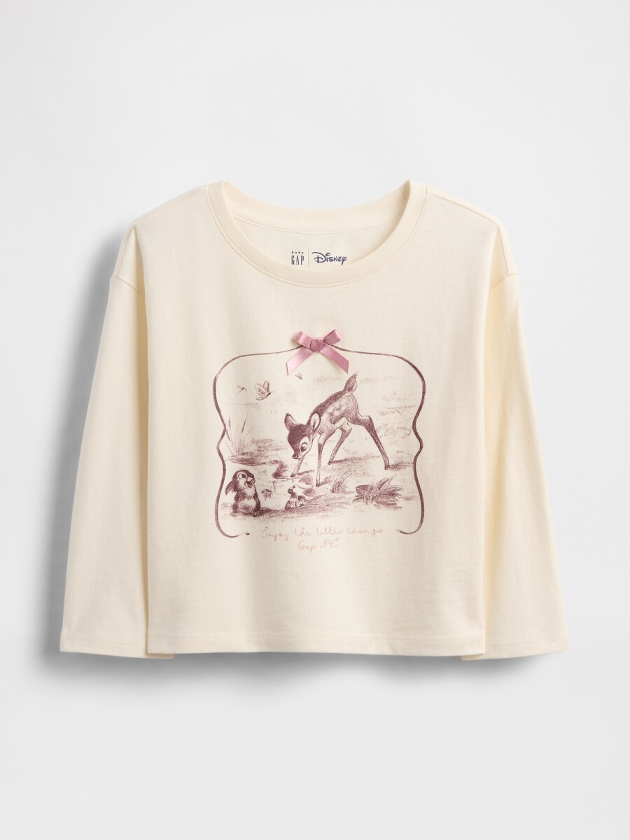 DIS LS CHARACTER TEE - IVORY FROST 