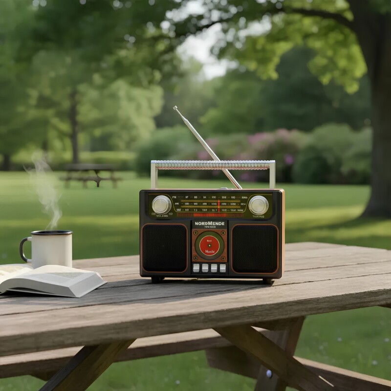Radio Portátil Nordmende Retro Am Fm Sw BT Recargable Radio Portátil Nordmende Retro Am Fm Sw BT Recargable
