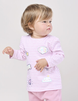 Remera Patches Toddler II Rosado