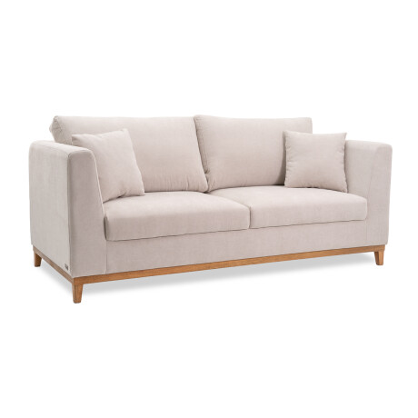 Sofá Belfast - Tela Microfibra - 3 cuerpos 2203 (Beige)