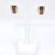 Caravanas En Oro 18K, Brillantes Y Rubies Caravanas En Oro 18K, Brillantes Y Rubies