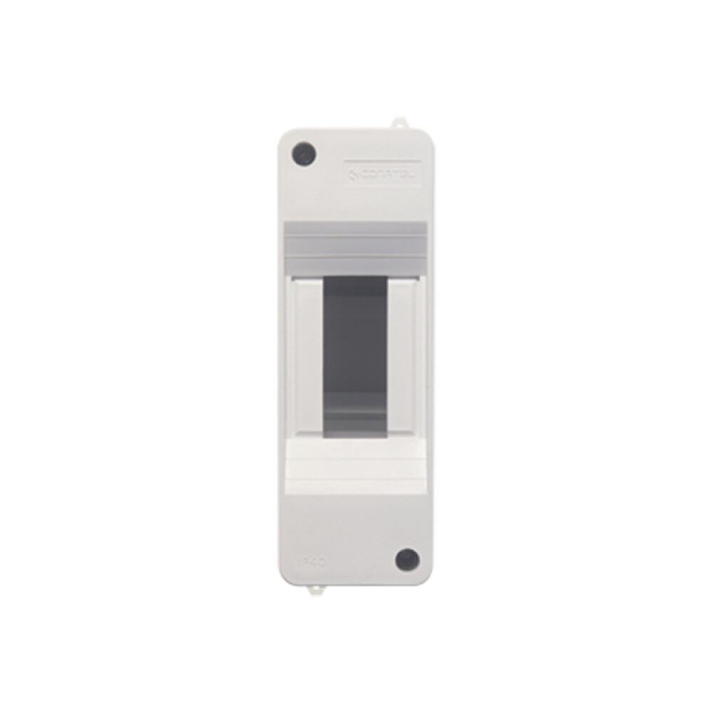 Cubre borne para térmica 1-2 módulos gris ELE01490