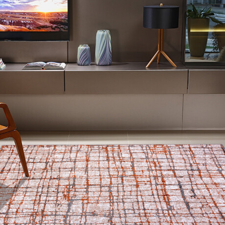 Alfombra Classic Maldiivas Gris Plomo Naranja 150*200