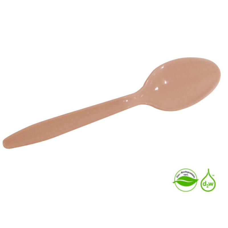Cuchara Biodegradable x10 Unidades Durazno