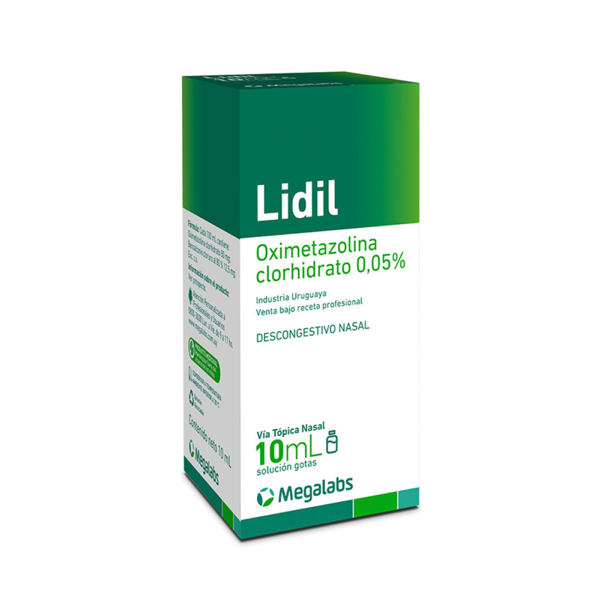 Lidil Gotas Adultos 10 ml - Descongestivo Nasal 