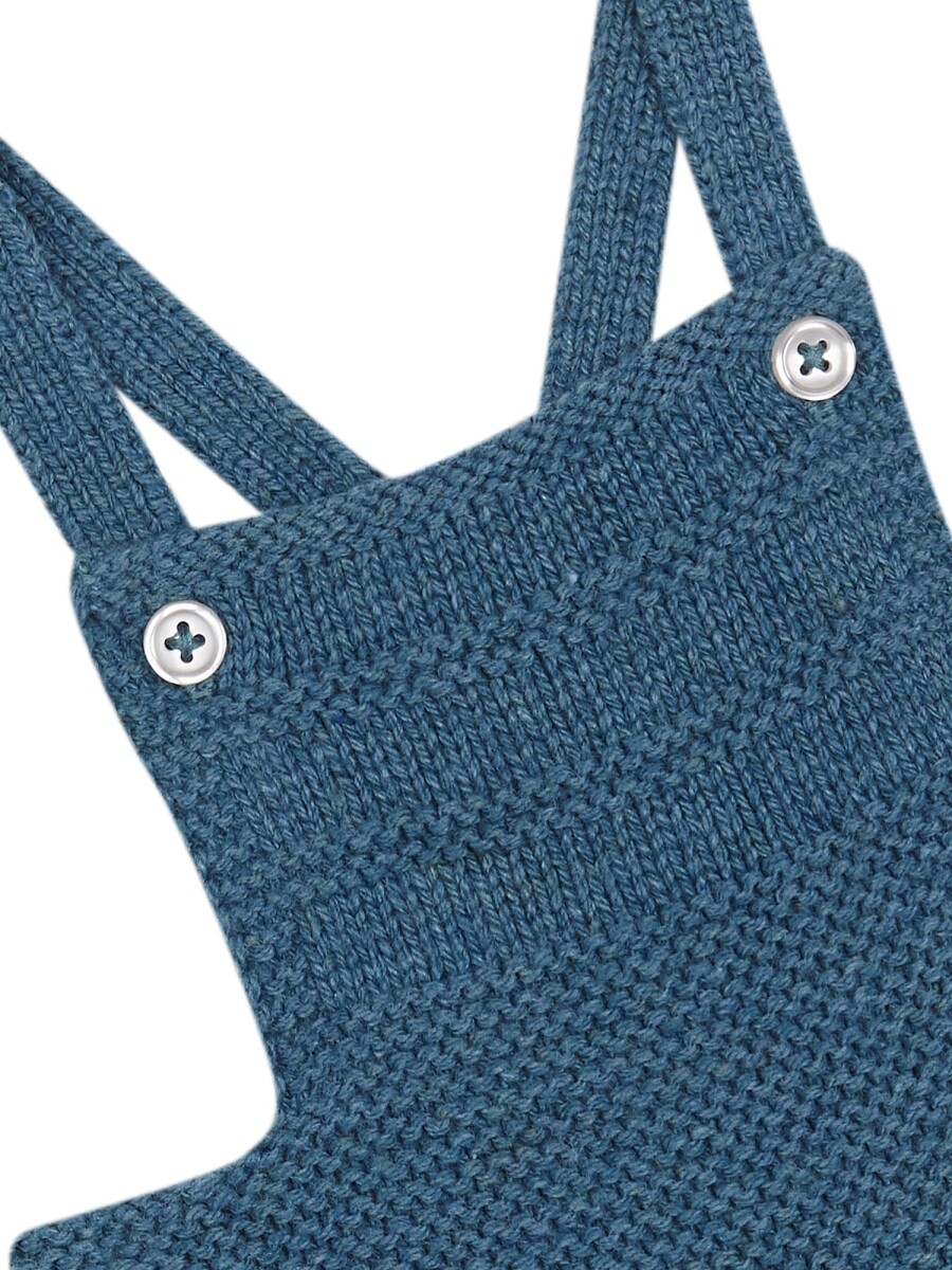 Pelele De Punto Azul Pavo Melange