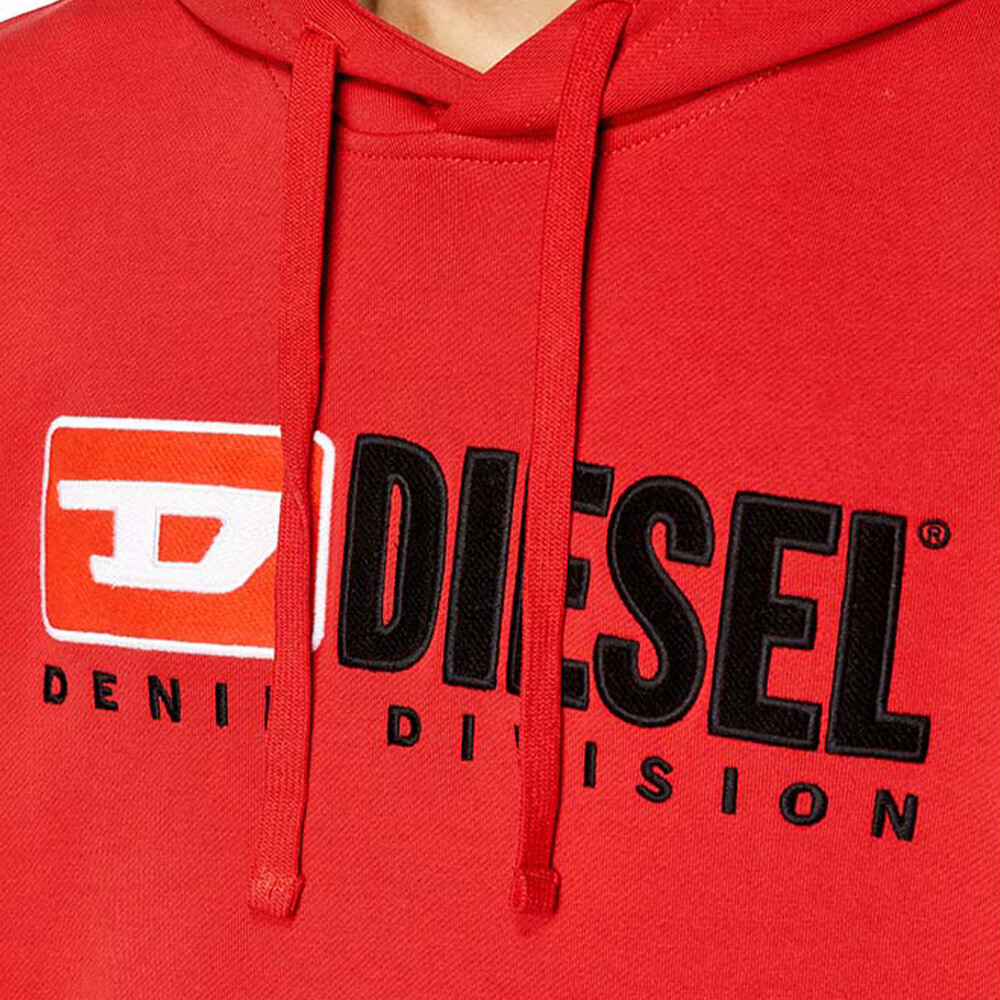 Poleron Diesel S-Ginn-Hood-Div Hombre Ribbon Red