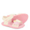 Sandalias de Niña Bibi Baby Soft con Velcro Blanco - Rosado