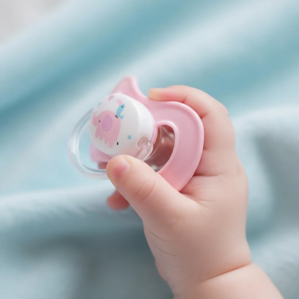 Set x2 chupetes BUBA fisiologico 0-6 meses elefante rosado