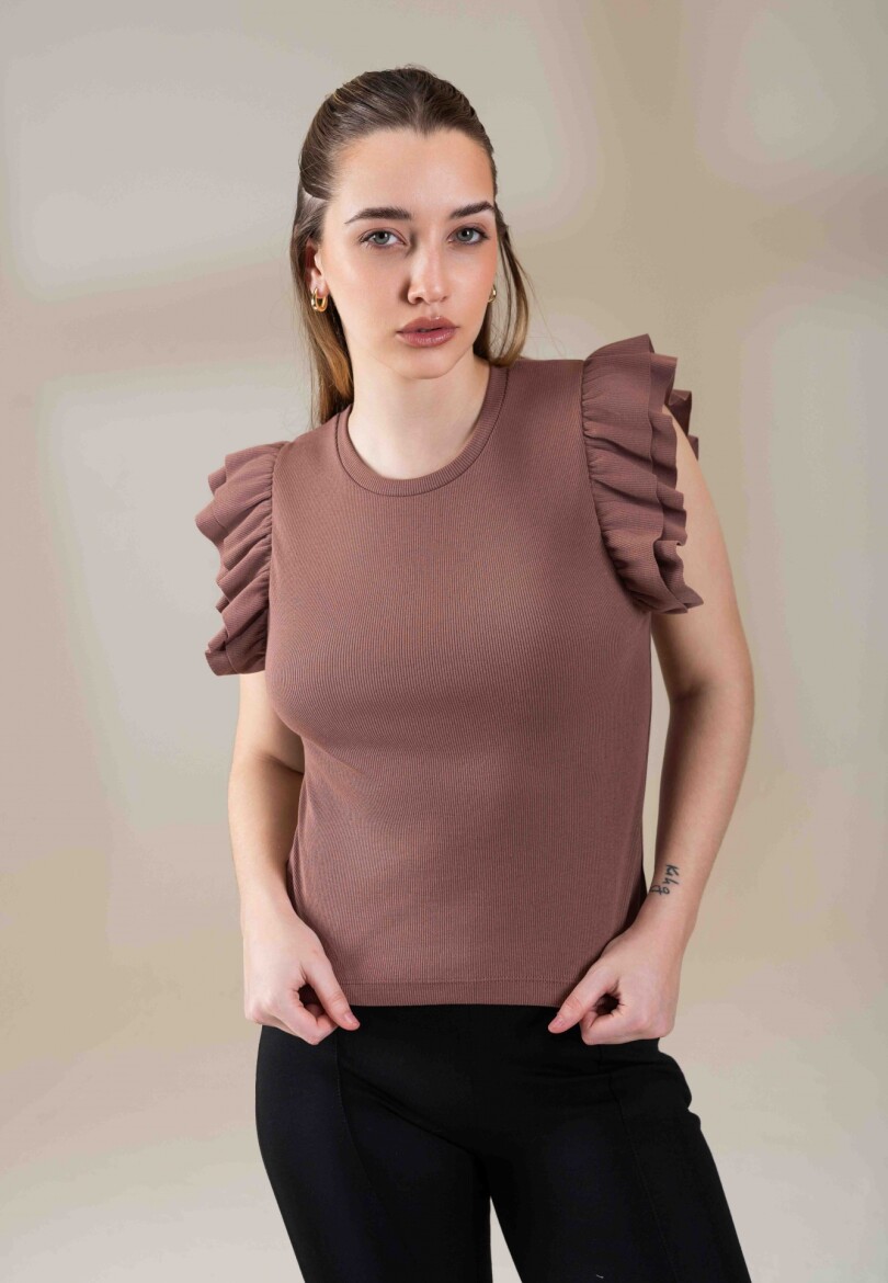 Musculosa Flamingo Marron