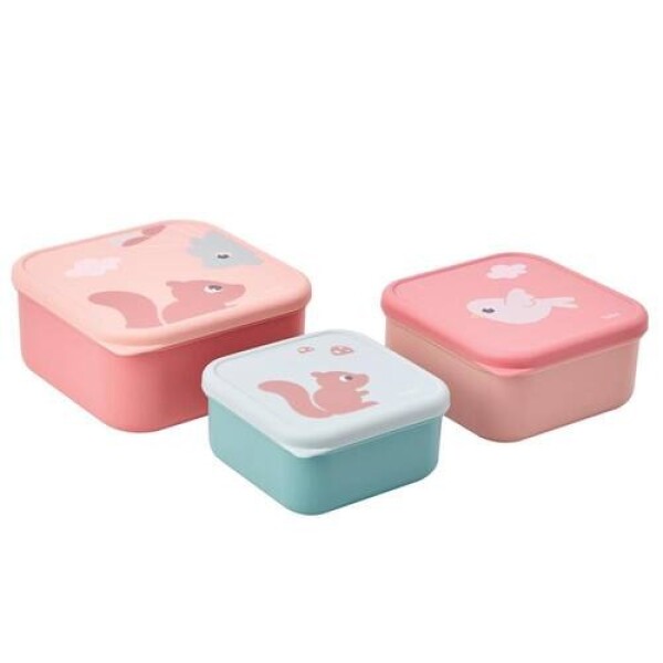 Set x3 tupper BUBA cloudy rosa