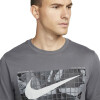 Remera Nike Dri-fit Camo de Hombre - FJ2446-068 Gris