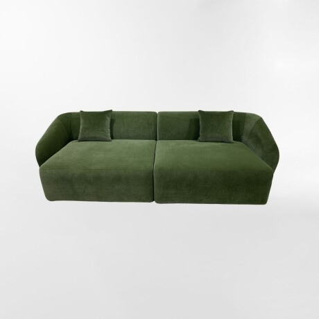 SOFA MOCA VERDE - 3 CUERPOS
