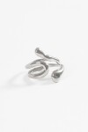 Anillo acero Wavy plateado