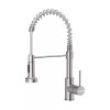 Canilla Monomando Lavaplatos Flexible Griferia Cocina Plateado/Gris
