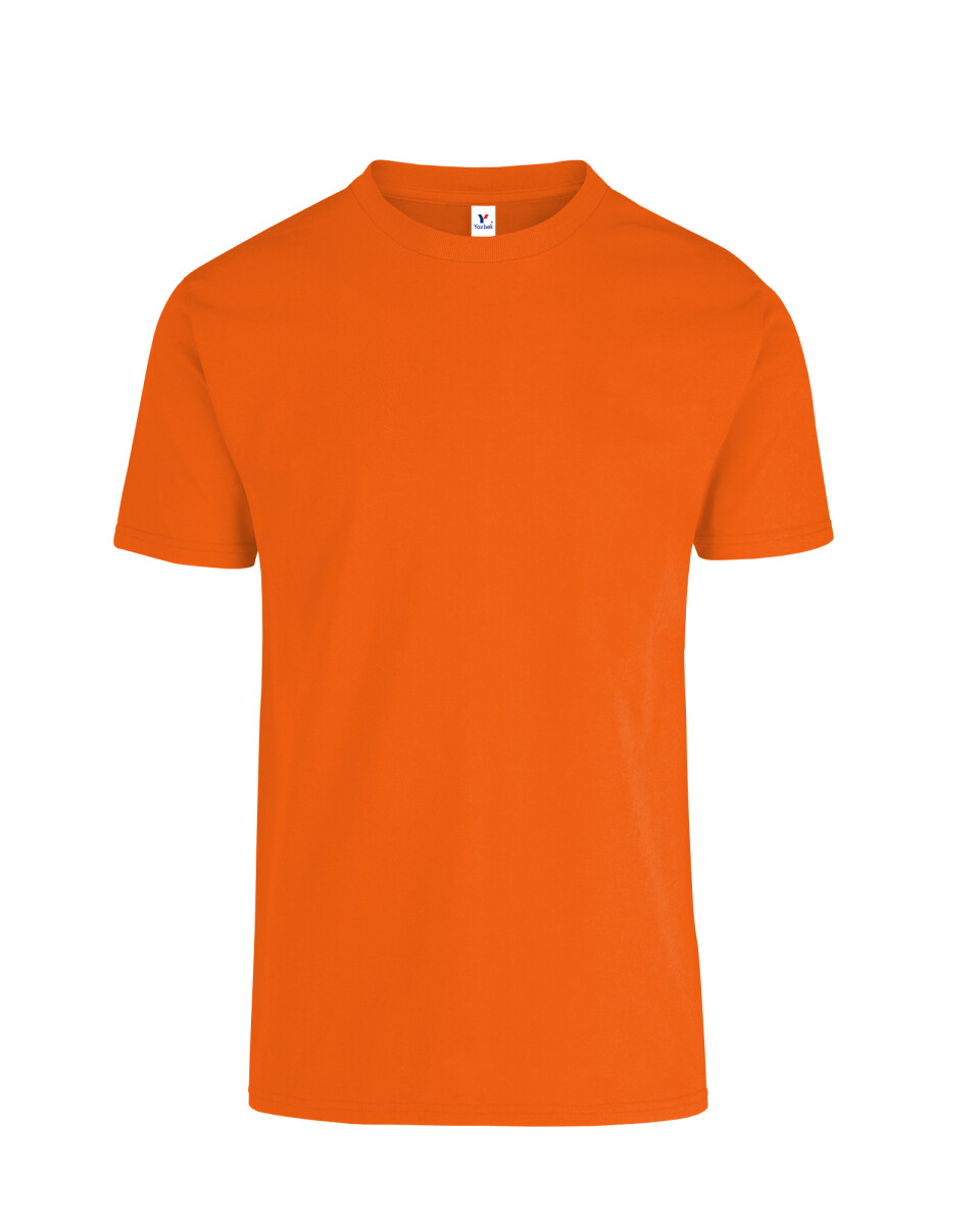 Camiseta a la base peso medio - Naranja 