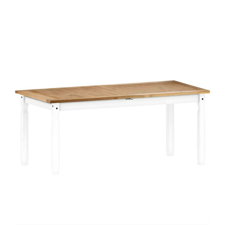 Juego de comedor Extensible 6 Sillas Mad Maciza 160 a 200 cm Blanco