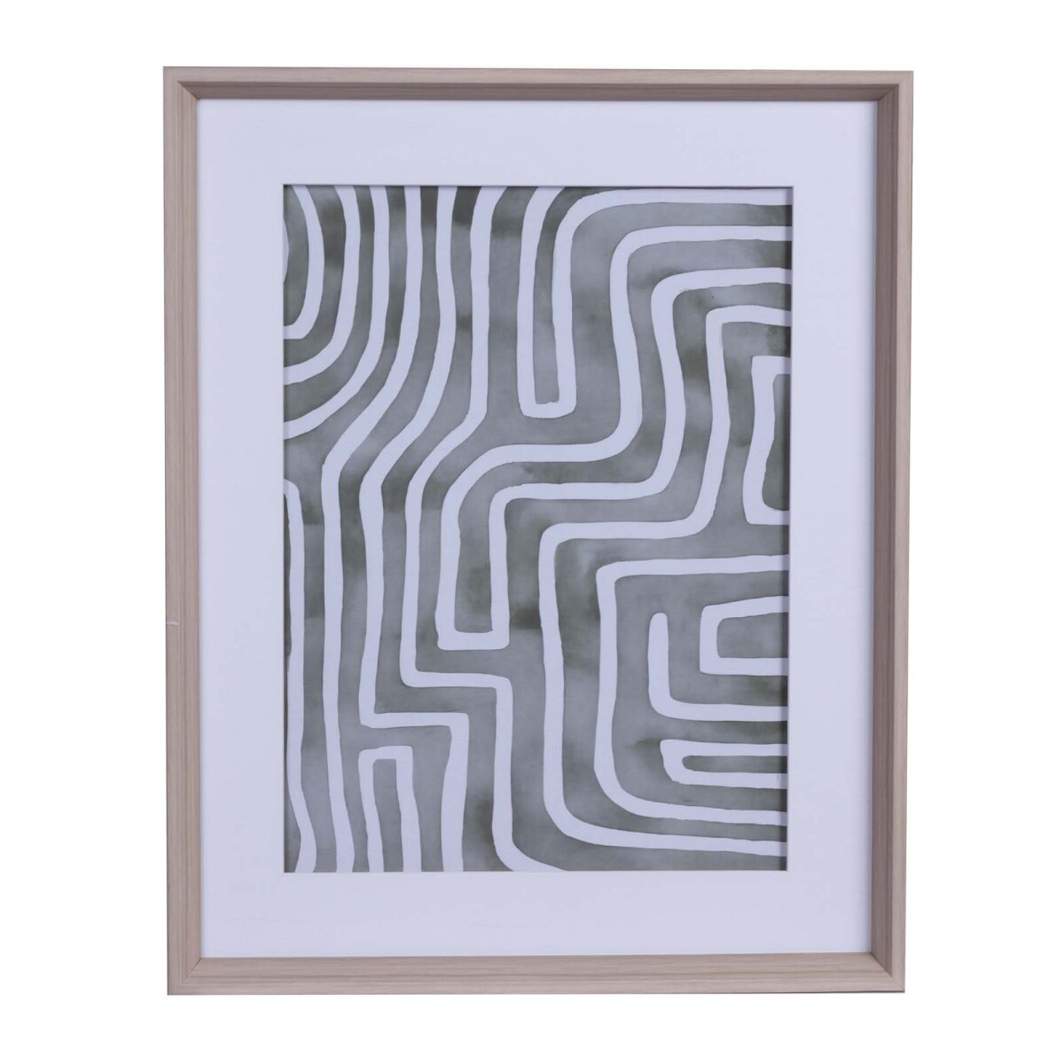 CUADRO 40X50CM - PAPEL VERDE ZEBRA II 