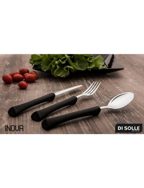 SET 24PZAS AC.INOX. MANGO NEGRO INOVA DI SOLLE SET 24PZAS AC.INOX. MANGO NEGRO INOVA DI SOLLE