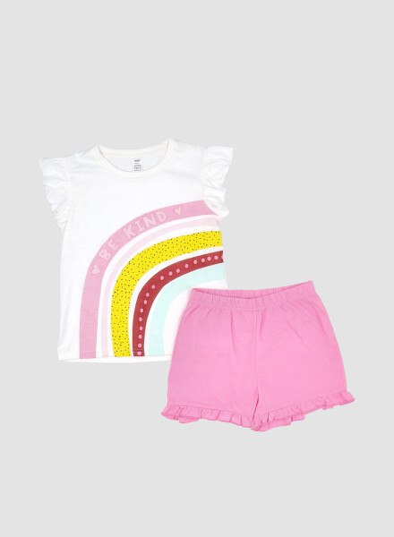 Pijama infantil rainbow Rosado