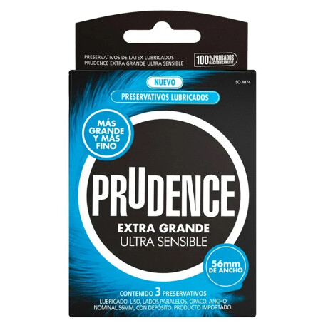 Preservativos Prudence Extra Grande Ultra Sensible Preservativos Prudence Extra Grande Ultra Sensible
