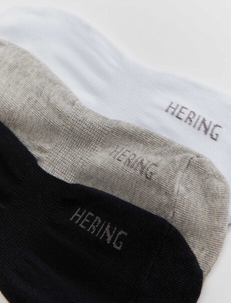 KIT CON 3 PARES DE MEDIAS TIPO SOQUETES UNISSEX KIT CON 3 PARES CALCETINES UNISEX