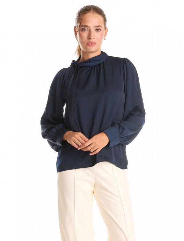 Blusa Det Botones So AZUL