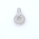 Colgante en oro 18k blanco y brillantes Colgante en oro 18k blanco y brillantes