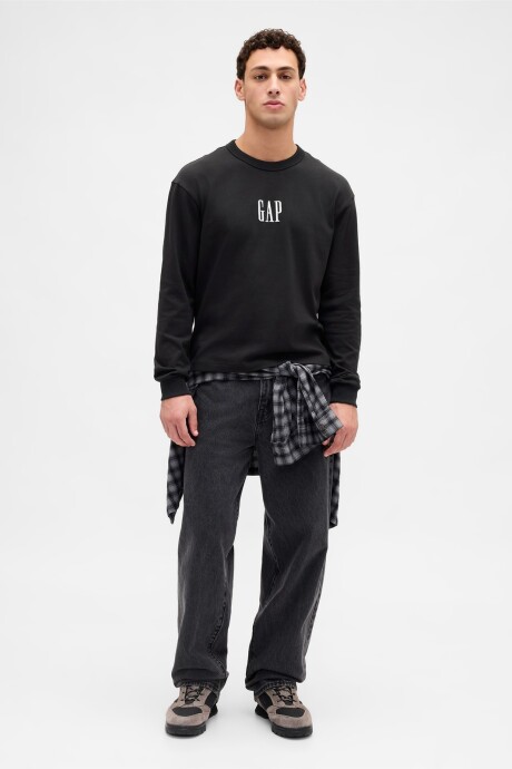 Remera Logo Gap Manga Larga Hombre Moonless Night