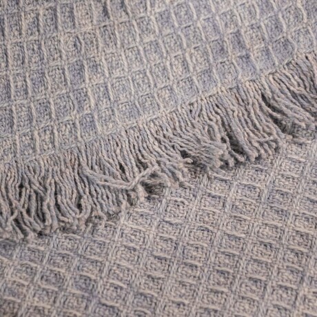 THROW LINO-Y-ALGODON GRIS MANDRA