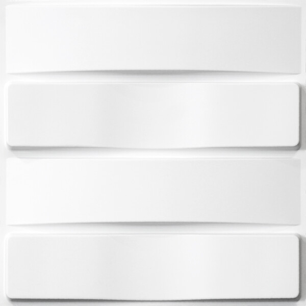 PANEL DECORATIVO EN PVC 3D PARA PARED MODELO D013 50x50 CM BLANCO MATE Panel Decorativo En Pvc 3d Para Pared Modelo D013 50x50 Cm Blanco Mate