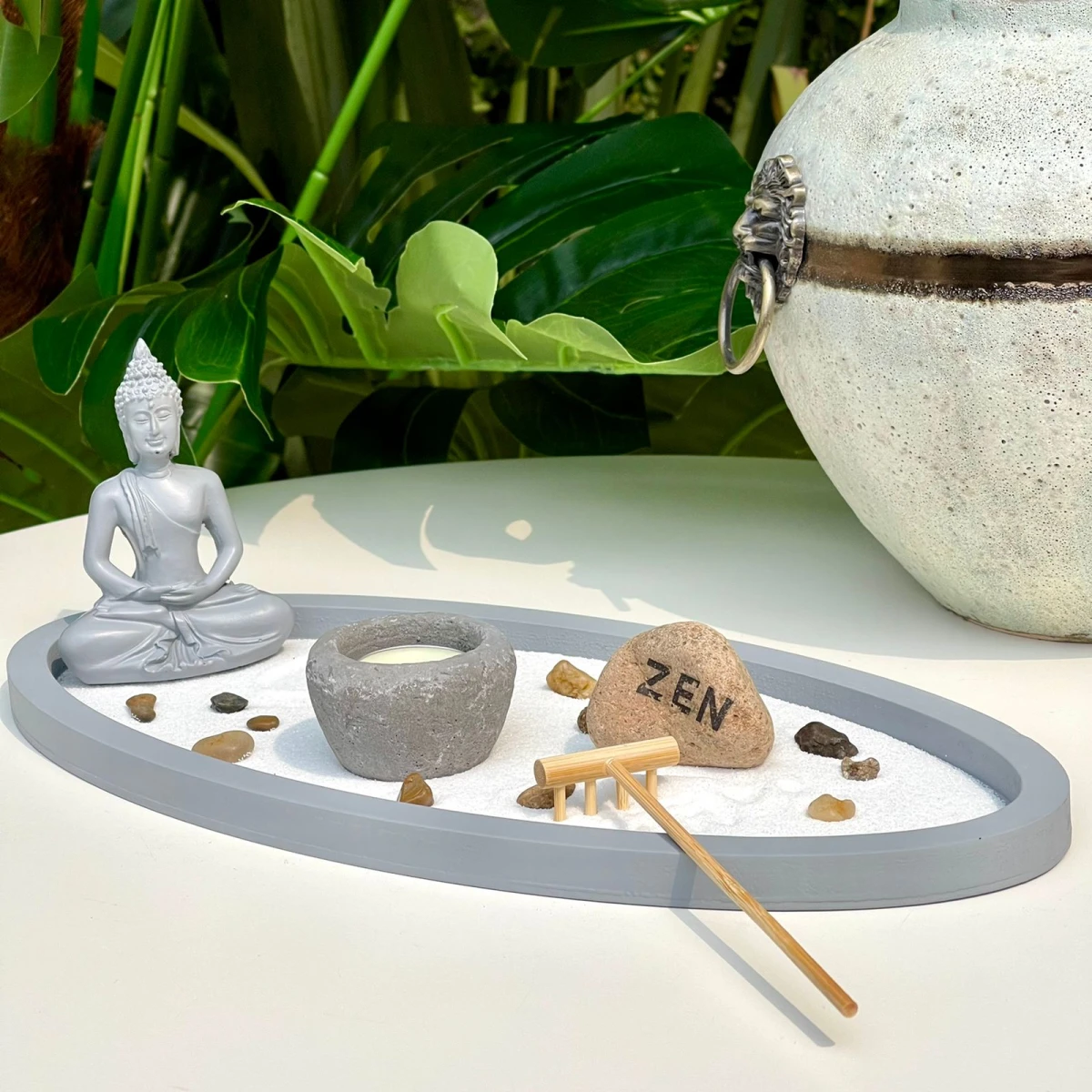 Jardín Lucky Zen Budismo 35cm x 16cm x 10cm 
