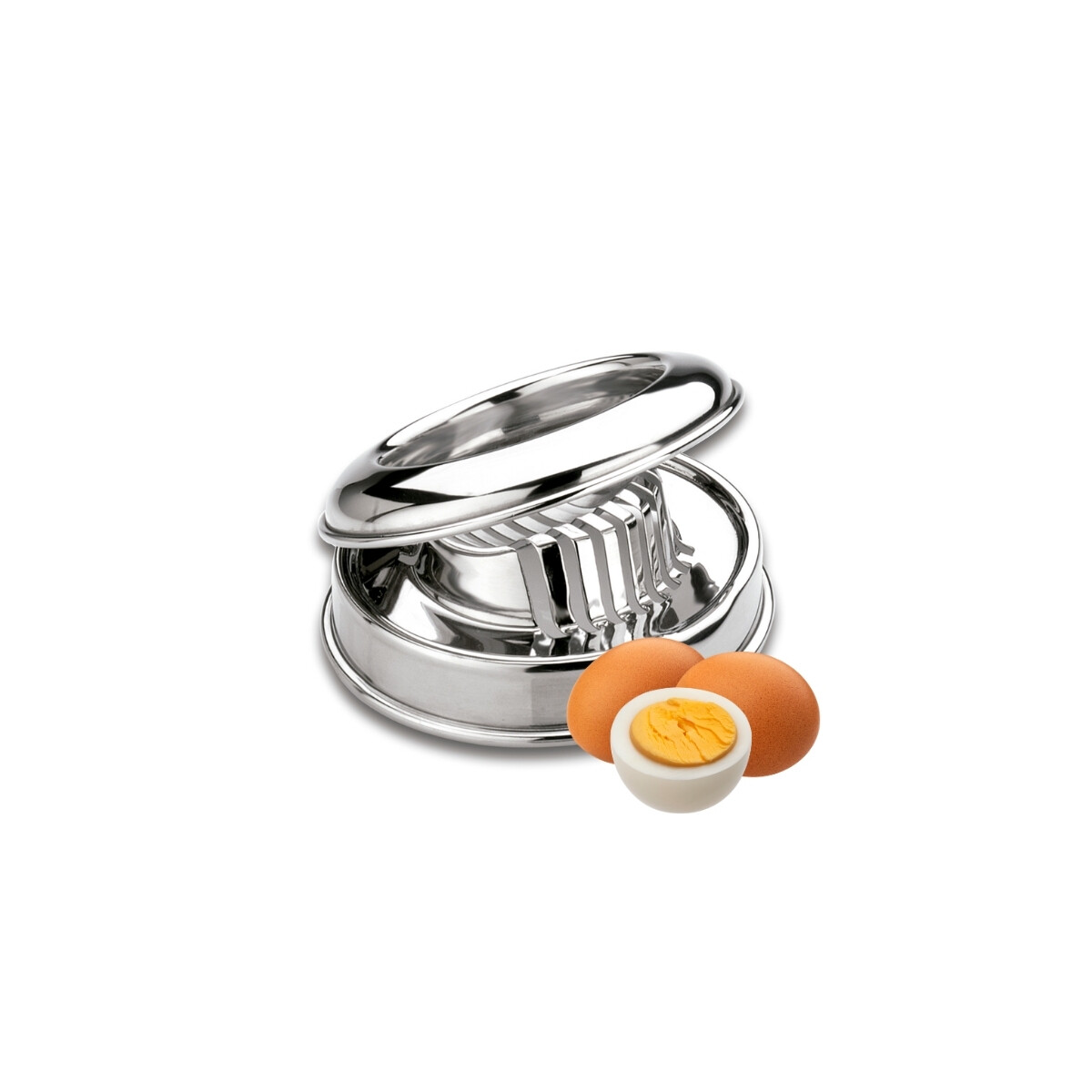 Corta Huevos de Acero Inoxidable 