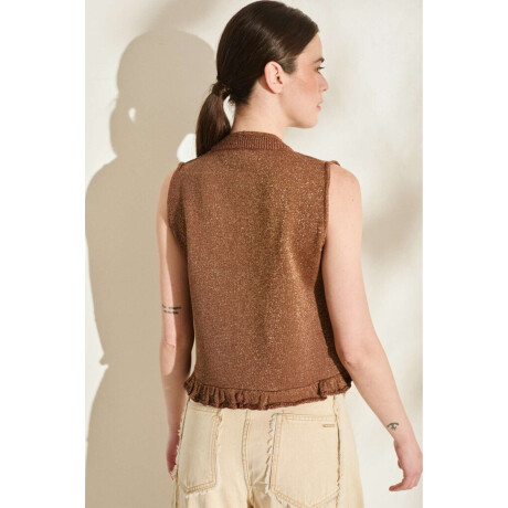 Top Sol Chocolate Con Lurex