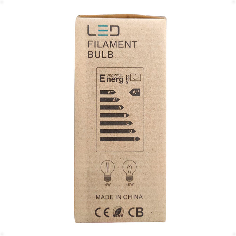 Lámpara Filamento LED Pera Luz Fría E27 Vintage Lámpara Filamento LED Pera Luz Fría E27 Vintage