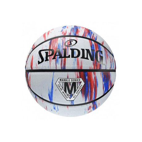 PELOTA MARBLE SPALDING White/Red/Blue/Black