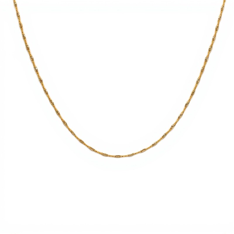 Cadena oro Singapur -Oro bajo -Sin Piedra-CD8047 sinpiedra