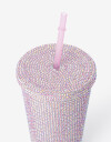 Artículos cocina Vasos Vaso Con Glitter - Rosa Metalizado