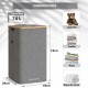 Cesto Canasto Bambu Ropa Sucia Con Tapa Bolsa Desmontable Cesto Canasto Bambu Ropa Sucia Con Tapa Bolsa Desmontable