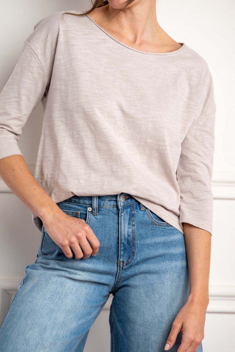 Remera Algodón Gris