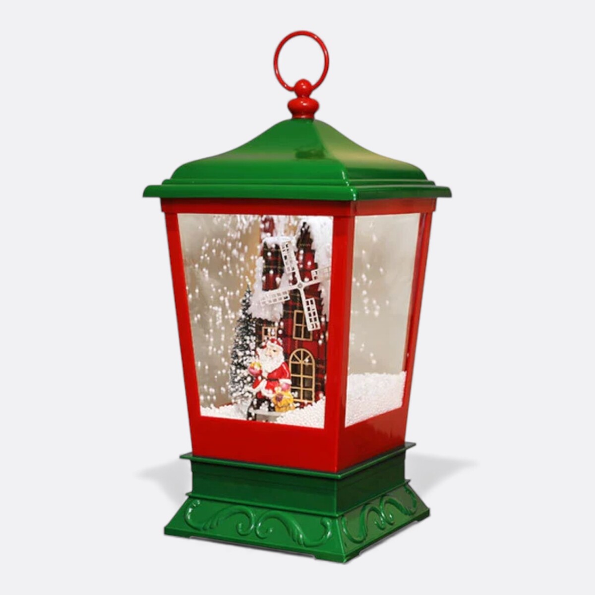 Farol Navideño Gigante - Rojo Y Verde 