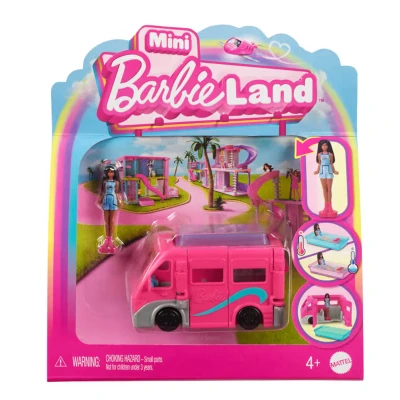 Conjunto de muñeca y vehículo Barbie Mini Barbie land Conjunto de muñeca y vehículo Barbie Mini Barbie land