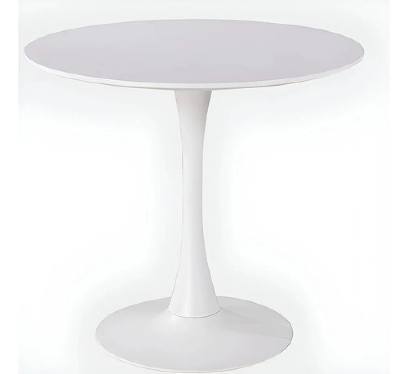 Mesa Comedor Cocina Tulip Redonda Laqueada 90Cm Blanca Atrix - Blanco 1 