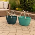 CESTO CANASTO TIPO BOLSA CON ASAS 30X17,4X34CM CESTO CANASTO TIPO BOLSA CON ASAS 30X17,4X34CM