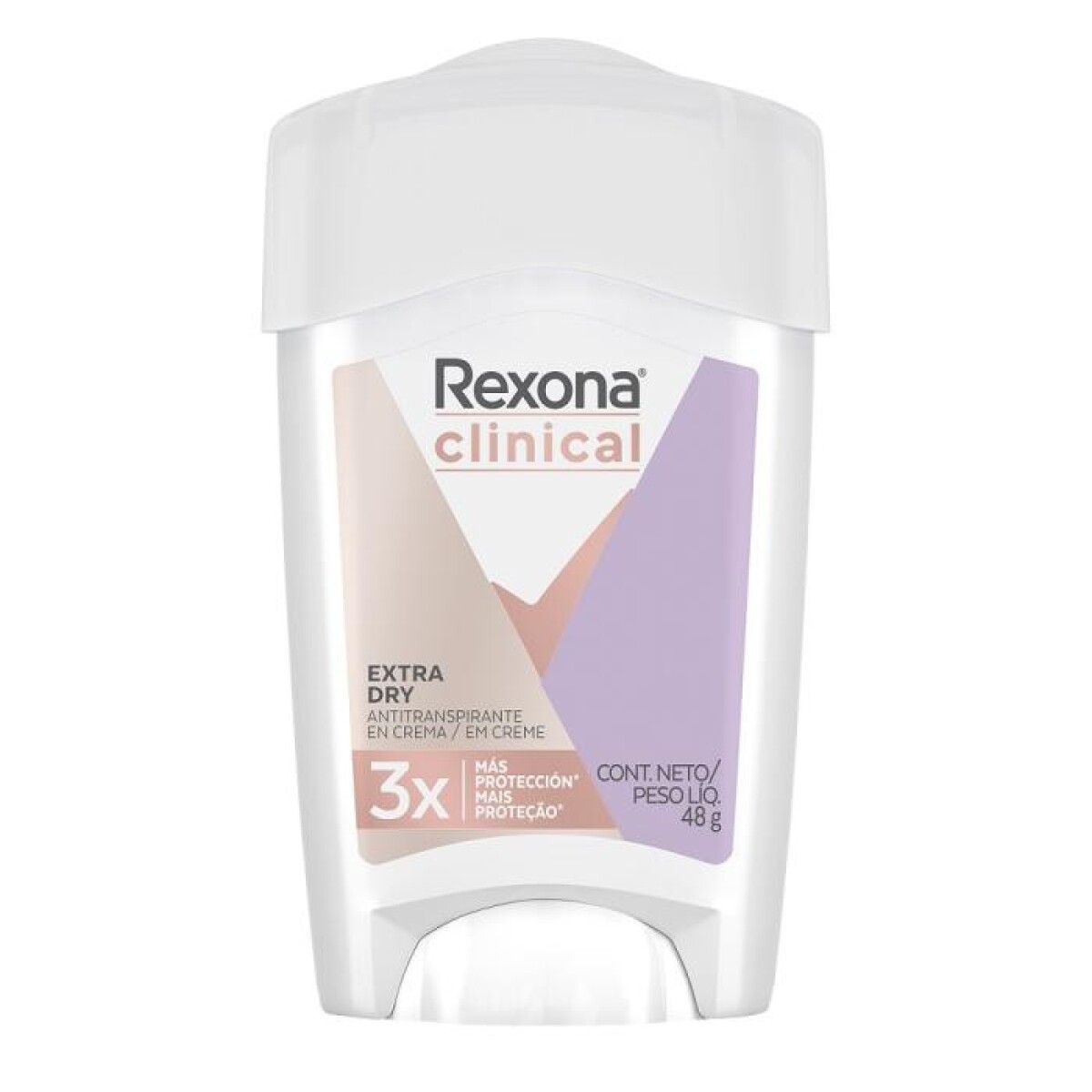 Desodorante Crema Rexona Clinical Extra Dry 48 Grs. 