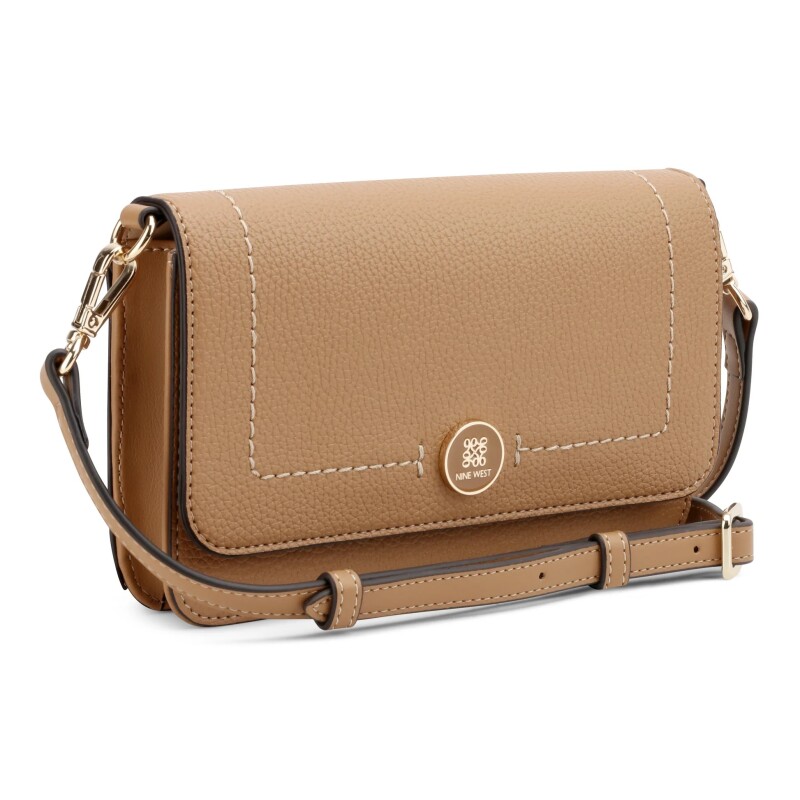 Small Leather Goods Nami Slg Wallet On A String Dark Camel